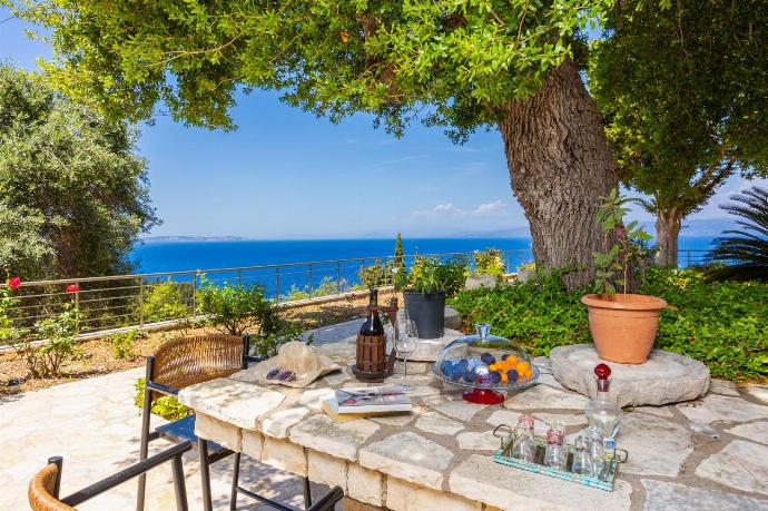 Terrace area with panoramic sea views . - Villa Ariadne . (Photo Gallery) }}