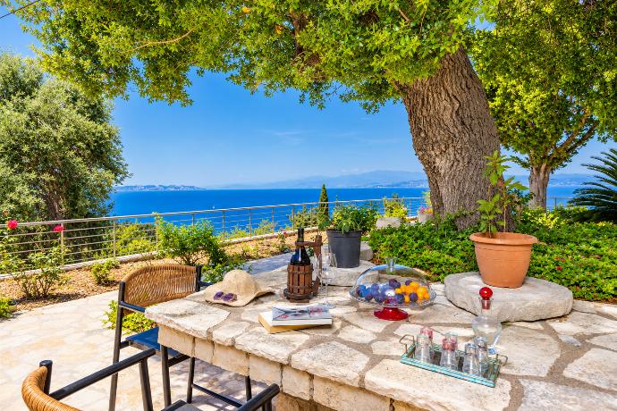 Terrace area with panoramic sea views . - Villa Ariadne . (Photo Gallery) }}