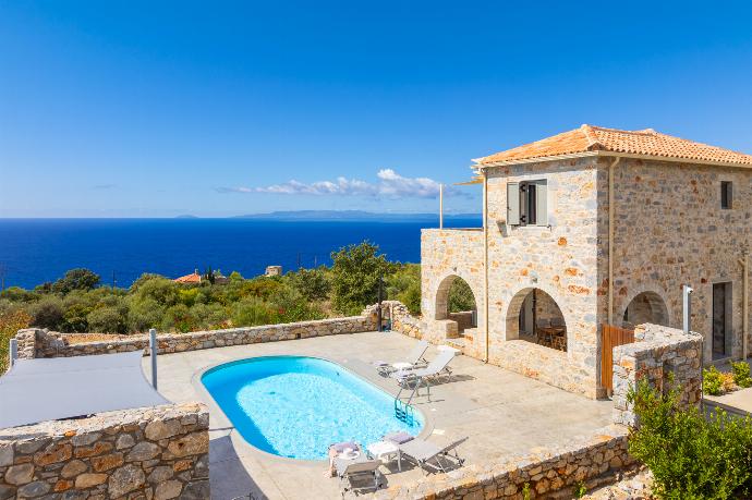 Beautiful villa with private pool and terrace with sea views . - Villa Dioni Ena . (Photo Gallery) }}