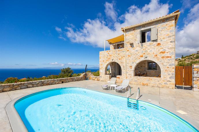 Beautiful villa with private pool and terrace with sea views . - Villa Dioni Ena . (Photo Gallery) }}