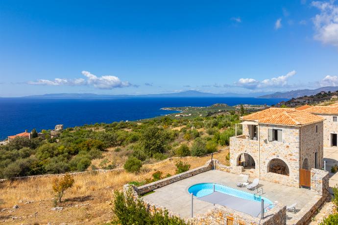 Beautiful villa with private pool and terrace with sea views . - Villa Dioni Ena . (Photo Gallery) }}