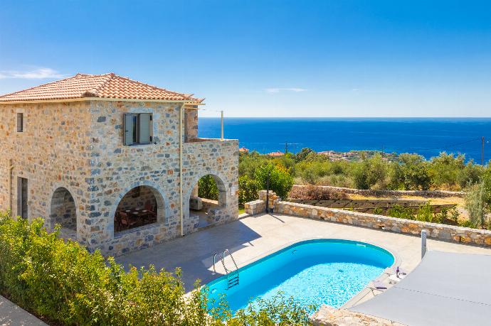 Beautiful villa with private pool and terrace with sea views . - Villa Dioni Tria . (Photo Gallery) }}