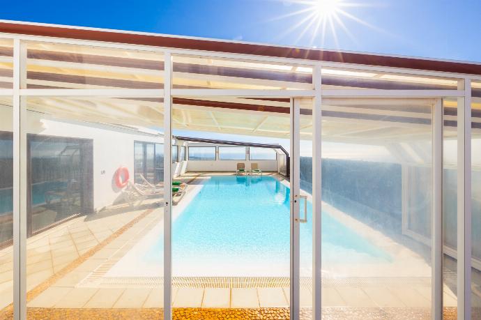 Private pool and terrace with sea views . - Villa Asomada . (Photo Gallery) }}