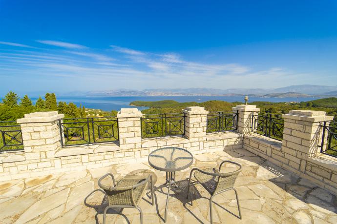  Terrace area with panoramic sea views . - Villa Emily . (Photo Gallery) }}