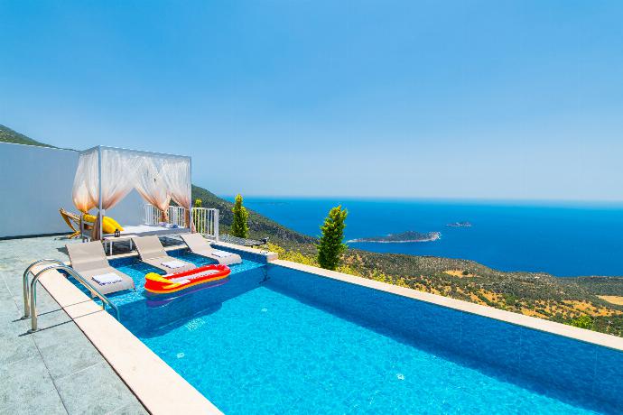 ,Private pool and terrace with panoramic sea views . - Villa Mulberry 2 . (Photo Gallery) }}