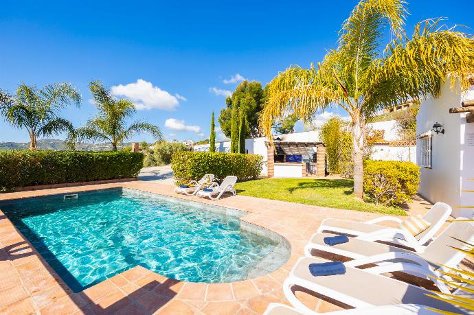 Private pool and terrace . - Villa Los Espejos De Frigiliana . (Photo Gallery) }}