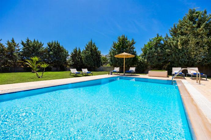 Private pool, terrace, and garden . - Villa Afrodite Classico . (Photo Gallery) }}