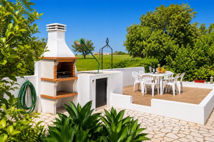 Terrace area with BBQ . - Casa Das Areias . (Photo Gallery) }}