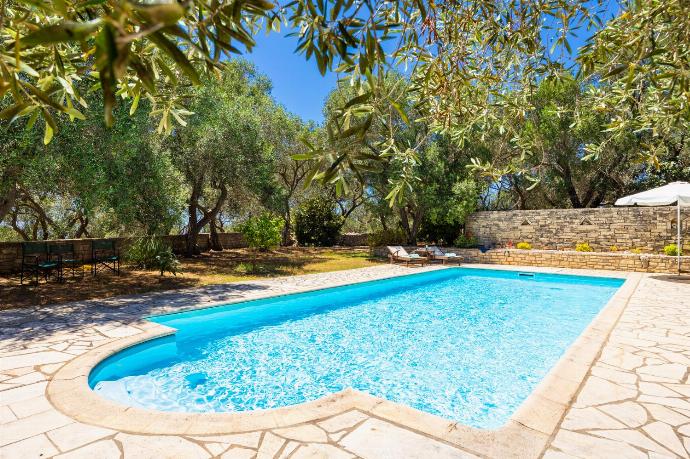 Private pool, terrace, and garden . - Villa Alkyon . (Photo Gallery) }}