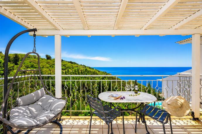 Balcony with sea views . - Villa Jasmine . (Photo Gallery) }}