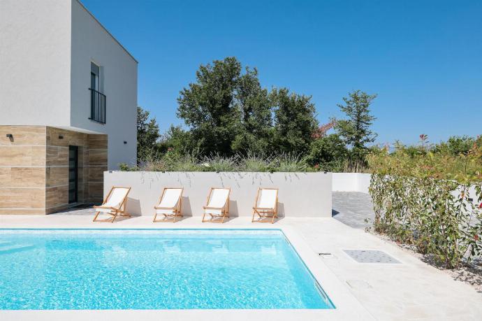 Private pool and terrace . - Villa Vesna . (Photo Gallery) }}