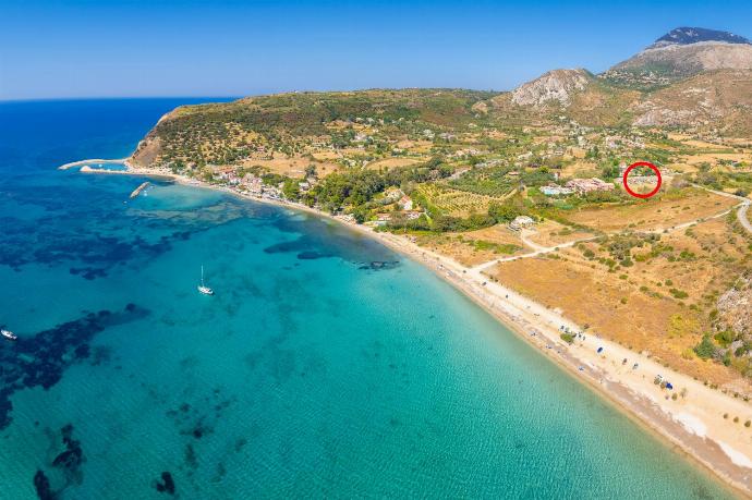 Aerial view showing location of Villa Lilia . - Villa Lilia . (Photo Gallery) }}