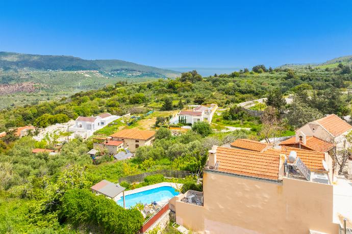 Aerial view of villa . - Villa Kourkoulios . (Photo Gallery) }}