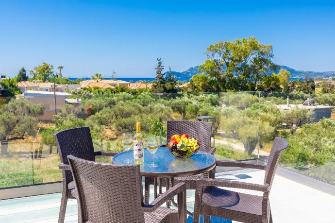 Roof terrace area . - Villa Infinity Theo . (Photo Gallery) }}