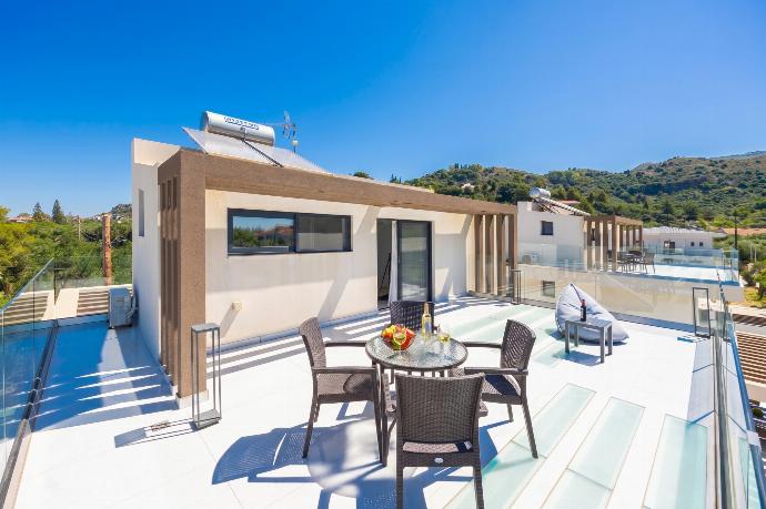 Roof terrace area . - Villa Infinity Theo . (Photo Gallery) }}
