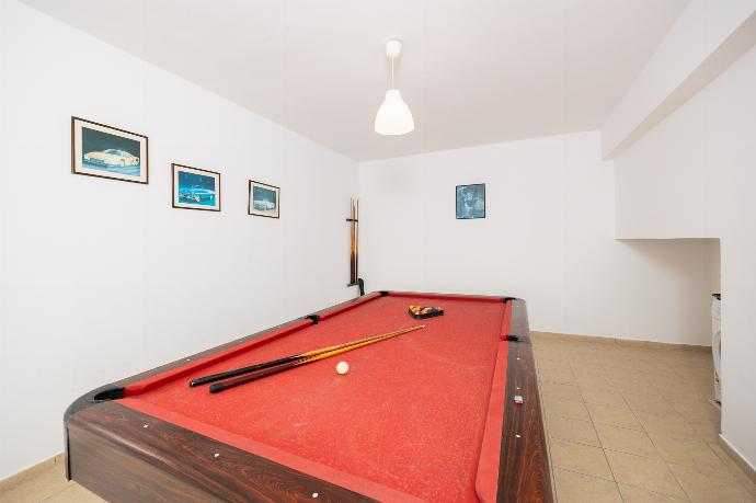 Games room with living area, pool table, foosball table, and table tennis . - Villa Doreta . (Photo Gallery) }}