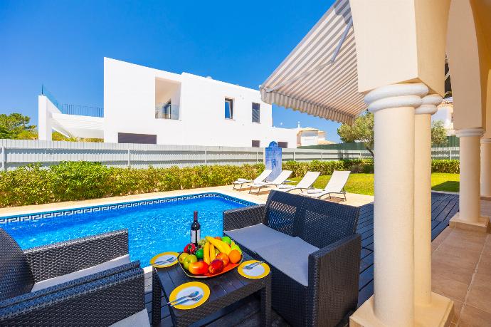 Sheltered terrace area . - Villa Coute Real . (Photo Gallery) }}