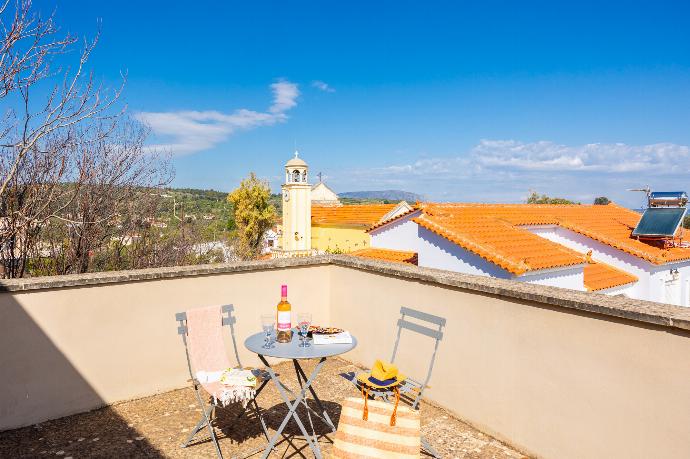 Main building: Upper terrace area . - Villa Nafsika . (Photo Gallery) }}