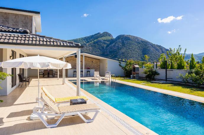 Private pool, terrace, and garden . - Villa Tolga . (Photo Gallery) }}