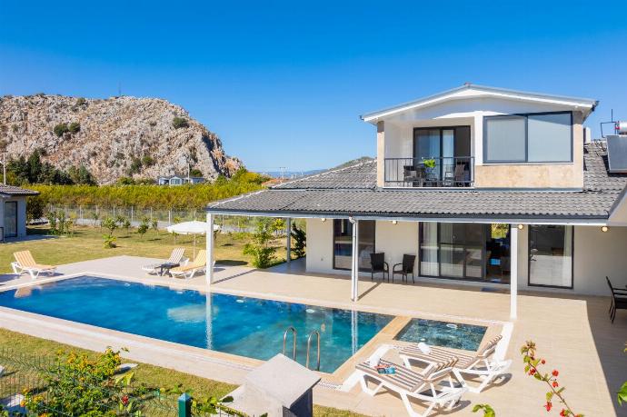 Aerial view of villa . - Villa Tolga . (Photo Gallery) }}