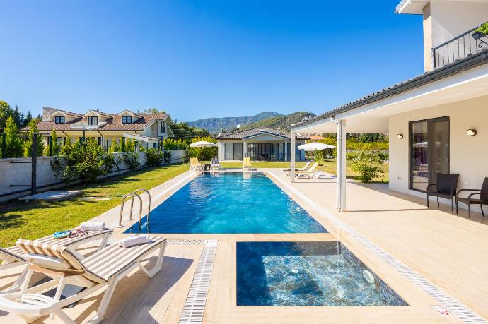 Private pool, terrace, and garden . - Villa Tolga . (Photo Gallery) }}