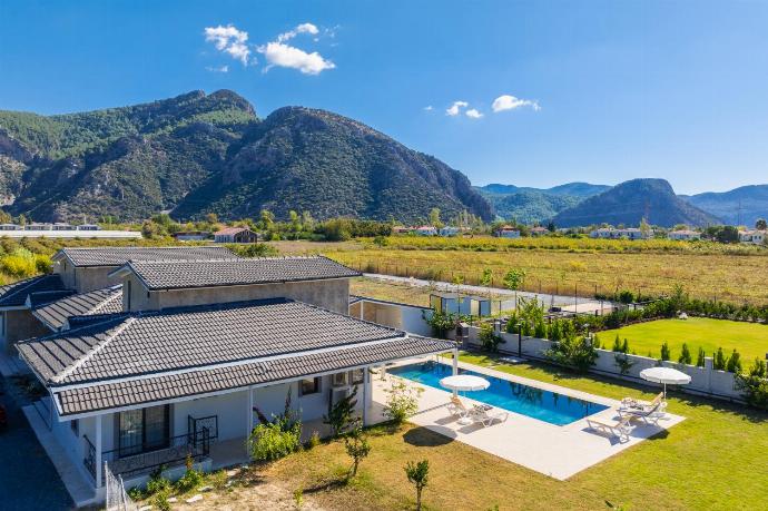 Aerial view of villa . - Villa Tolga . (Photo Gallery) }}
