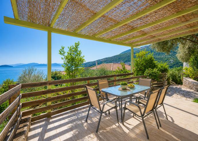 ,Villa Maistro, Lefkada – Terrace Dining View . - Villa Maistro . (Photo Gallery) }}