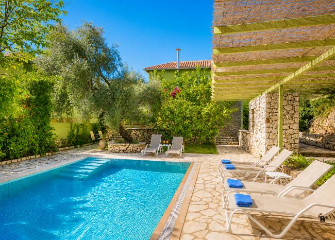 Villa Maistro, Lefkada – Pool Terrace (Side View) . - Villa Maistro . (Photo Gallery) }}