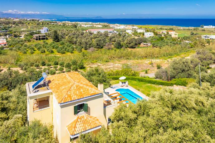 Aerial view of villa . - Villa Eleni . (Photo Gallery) }}