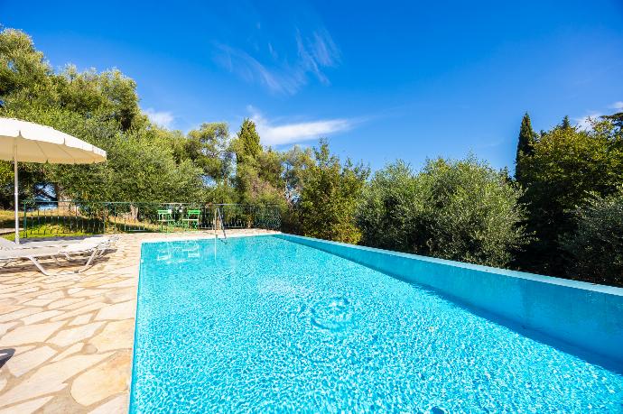 Private pool and terrace with sea views . - Villa Iremia . (Photo Gallery) }}