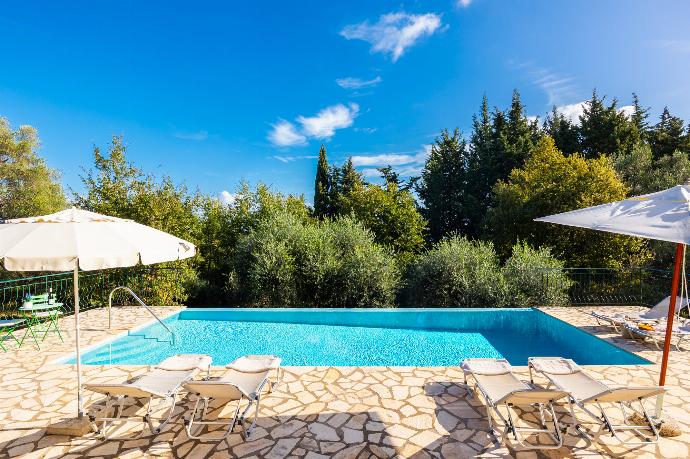Private pool and terrace . - Villa Iremia . (Photo Gallery) }}