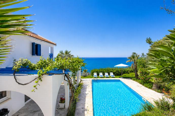 Seafront villa with a private pool, lush gardens, and beautiful Mediterranean views. . - Panorama Villa . (Photo Gallery) }}