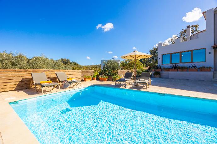 Private pool and terrace . - Villa Aspa . (Photo Gallery) }}