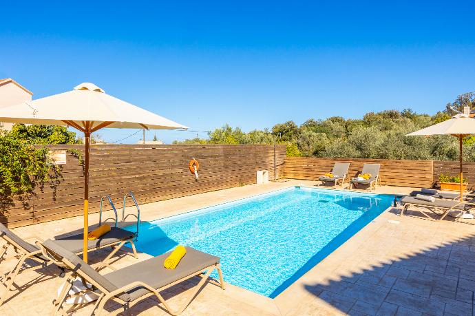 Private pool and terrace . - Villa Aspa . (Photo Gallery) }}