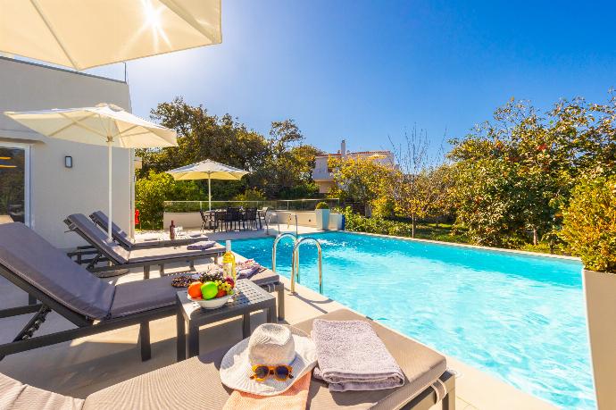 Private pool and terrace . - Villa Filia . (Photo Gallery) }}