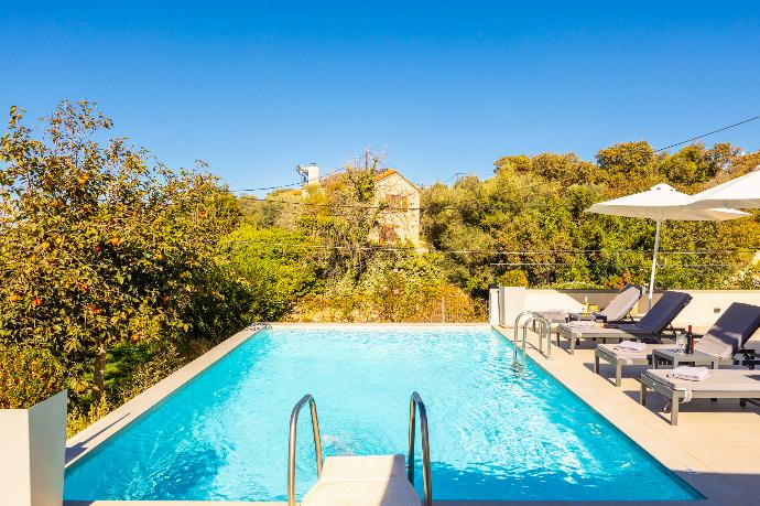 Private pool and terrace . - Villa Filia . (Photo Gallery) }}