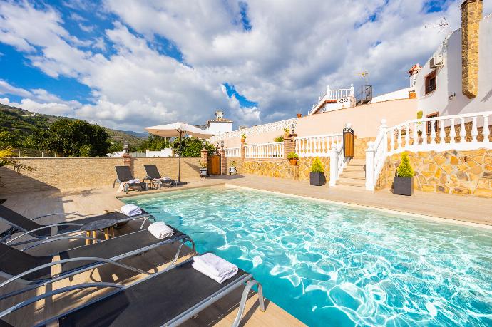 Private pool and terrace . - Villa Los Naranjos . (Photo Gallery) }}