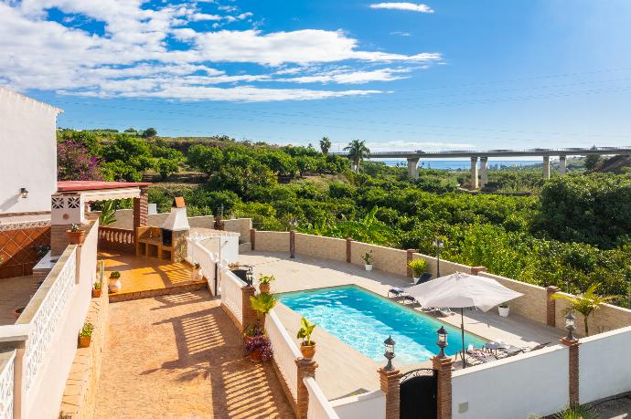 Private pool and terrace . - Villa Los Naranjos . (Photo Gallery) }}