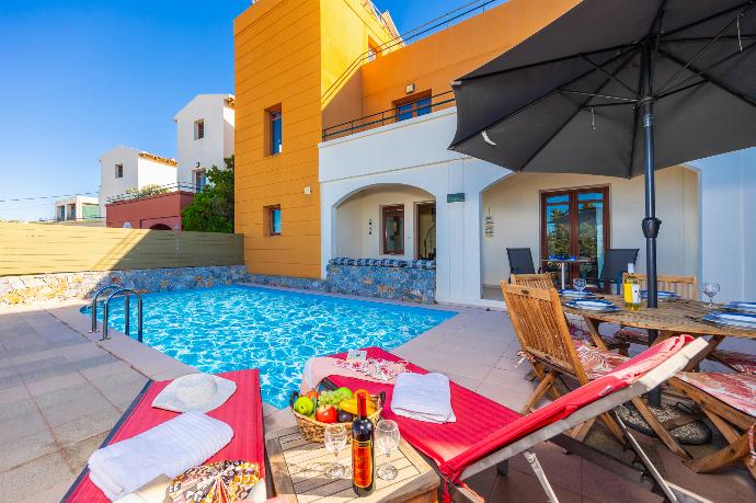 ,Beautiful villa with private pool and terrace with sea views . - Odysseus Villa . (Photo Gallery) }}