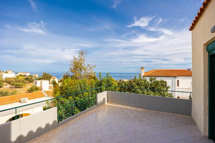 Terrace area with sea views . - Villa Phedra . (Photo Gallery) }}