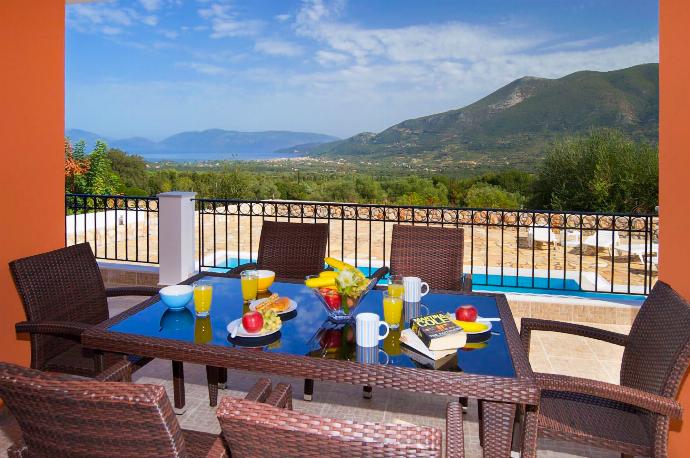 Balcony area with sea views . - Sunrise Villa . (Photo Gallery) }}