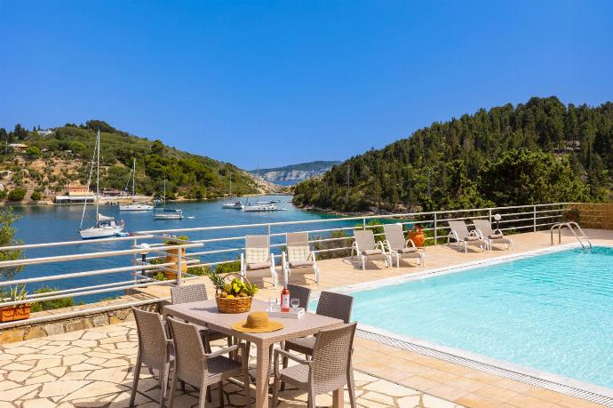 Terrace area with sea views . - Dolphin House . (Photo Gallery) }}