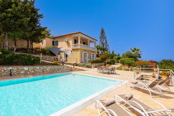 Beautiful villa with private pool and terrace with panoramic sea views . - Dolphin House . (Photo Gallery) }}