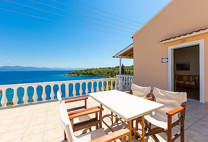 ,Private terrace area with panoramic sea views . - Dolphin Villa 3 . (Photo Gallery) }}