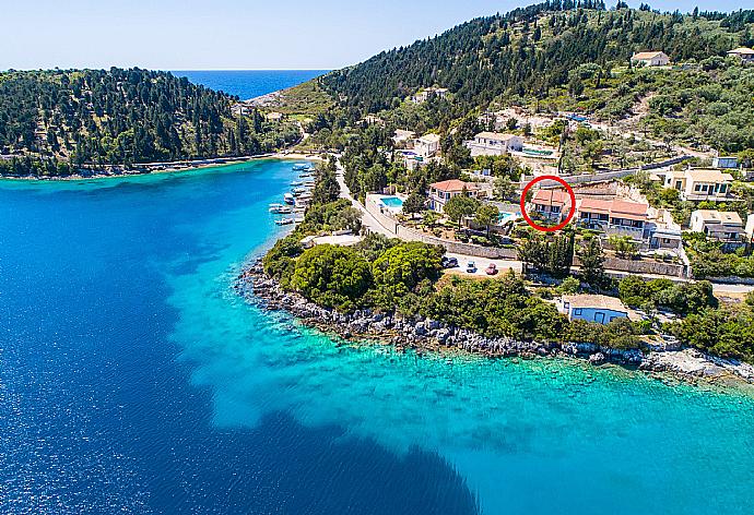 Aerial view showing location of Dolphin Villa 1 . - Dolphin Villa 1 . (Galerie de photos) }}