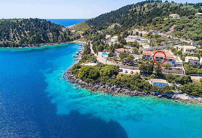 Aerial view showing location of Dolphin Villa 2 . - Dolphin Villa 2 . (Galerie de photos) }}