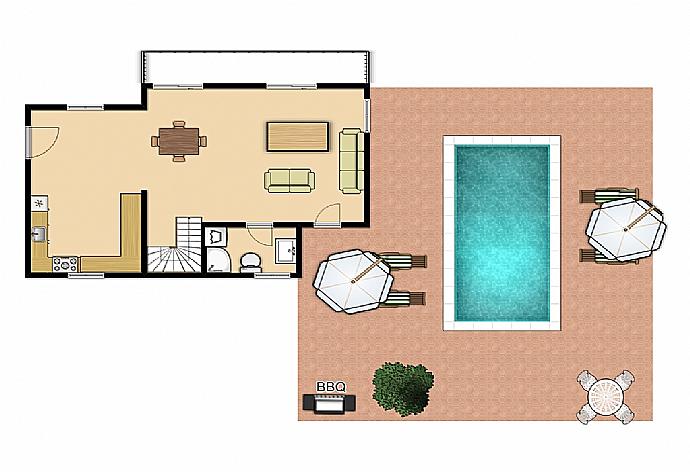 Floor Plan: Ground Floor . - Villa Leana . (Fotogalerie) }}
