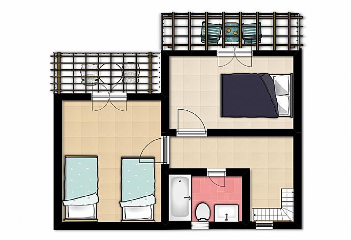 Floor Plan: First Floor . - Villa Leana . (Fotogalerie) }}