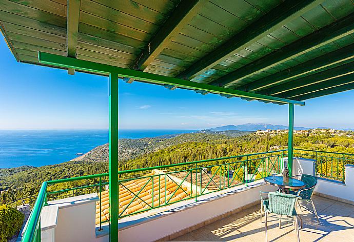 Upper terrace area with panoramic sea views . - Villa Valio . (Photo Gallery) }}