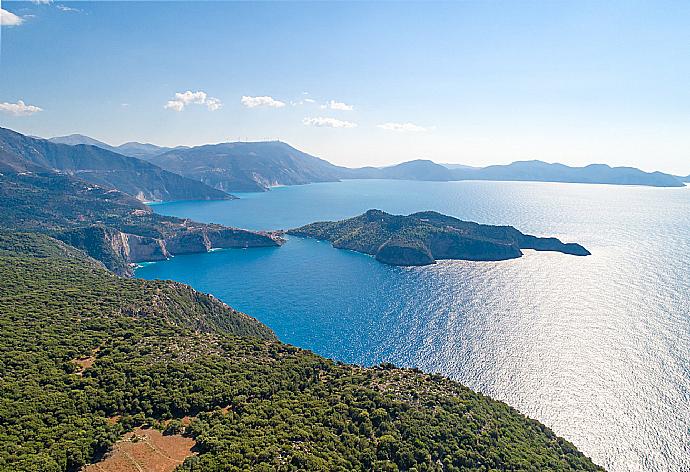 View towards Assos from above Villa Valio . - Villa Valio . (Photo Gallery) }}